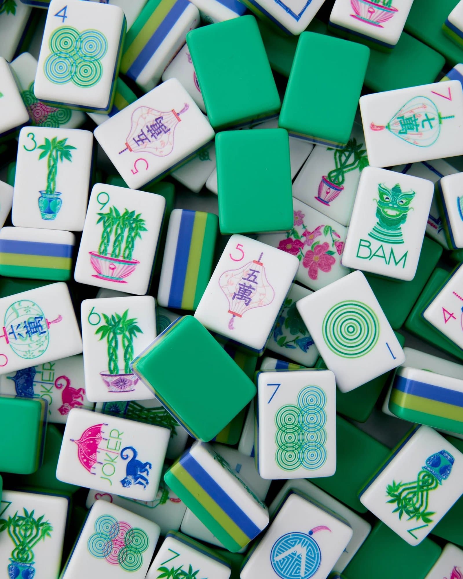 Mahjong tiles at a Las Vegas Mahjong event